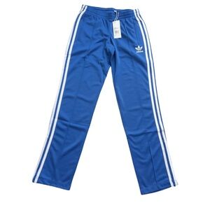 adidas Royal Blue Track Pants with White Stripes